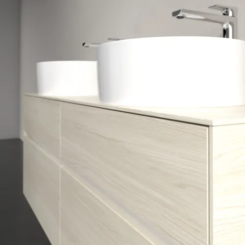 VILLEROY BOCH Toaletní skříňka Collaro, 4 výsuvy, 1400 x 548 x 500 mm, bílý dub / bílý dub #C04800AA, obrázek 5
