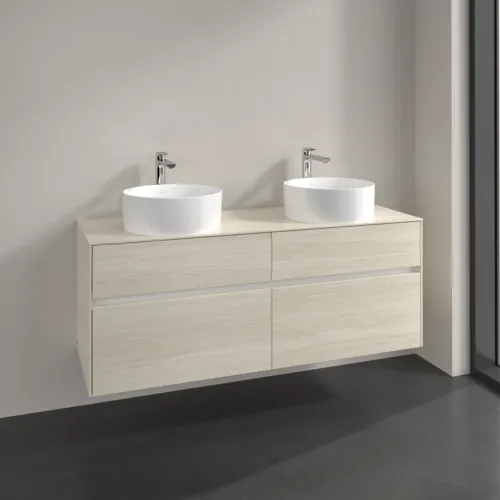 VILLEROY BOCH Toaletní skříňka Collaro, 4 výsuvy, 1400 x 548 x 500 mm, bílý dub / bílý dub #C04800AA, obrázek 2