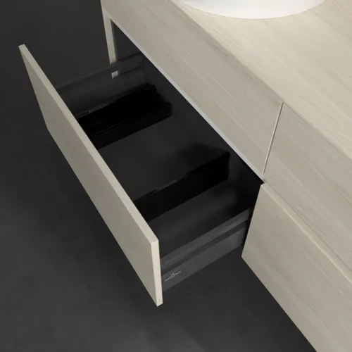 VILLEROY BOCH Toaletní skříňka Collaro, 4 výsuvy, 1400 x 548 x 500 mm, bílý dub / bílý dub #C04800AA, obrázek 6