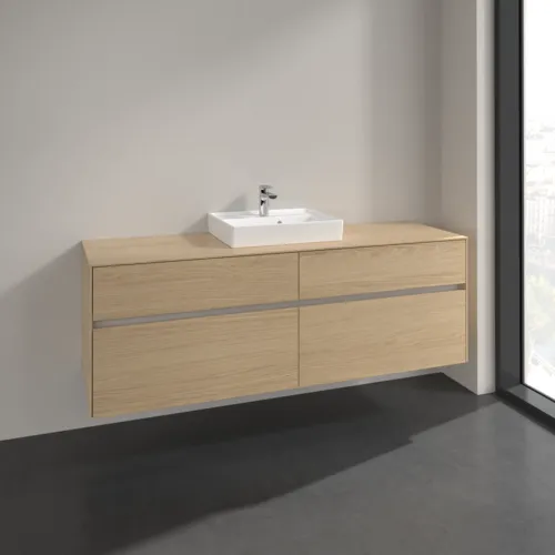 VILLEROY BOCH Toaletní skříňka Collaro, 4 výsuvy, 1600 x 548 x 500 mm, severský dub / severský dub #C07700VJ, obrázek 2