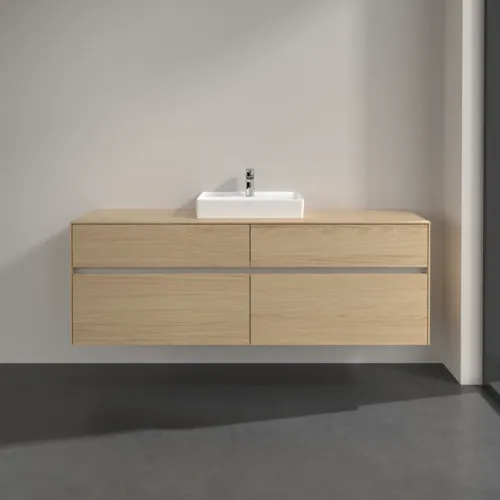 VILLEROY BOCH Toaletní skříňka Collaro, 4 výsuvy, 1600 x 548 x 500 mm, severský dub / severský dub #C07700VJ, obrázek 3