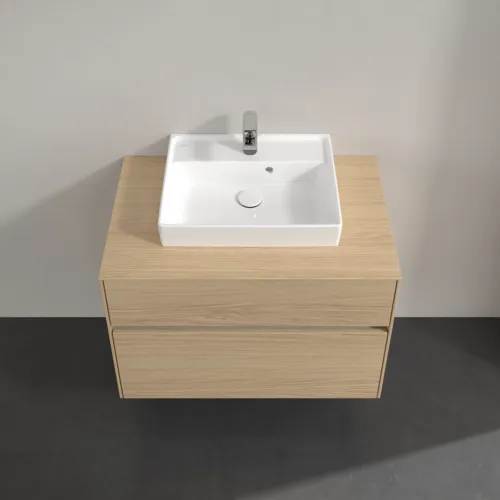 VILLEROY BOCH Toaletní skříňka Collaro, 2 výsuvy, 800 x 548 x 500 mm, severský dub / severský dub #C06900VJ, obrázek 4