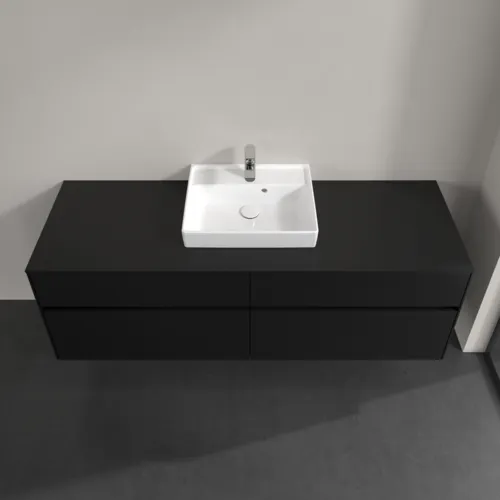 VILLEROY BOCH Toaletní skříňka Collaro, 4 výsuvy, 1600 x 548 x 500 mm, Volcano Black / Volcano Black #C07700VL, obrázek 4
