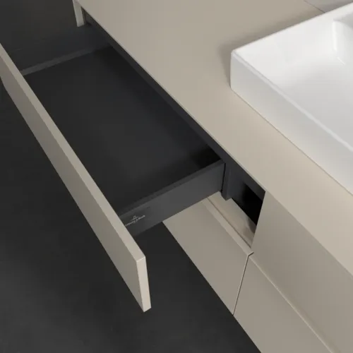 VILLEROY BOCH Toaletní skříňka Collaro, 4 výsuvy, 1600 x 548 x 500 mm, Cashmere Grey / Cashmere Grey #C07700VN, obrázek 7