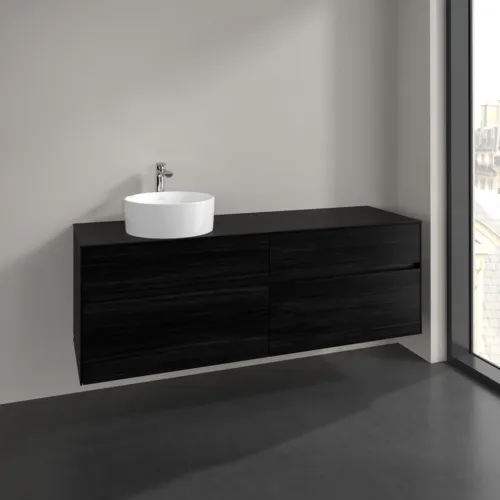 VILLEROY BOCH Toaletní skříňka Collaro, 4 výsuvy, 1600 x 548 x 500 mm, černý dub / černý dub #C05000AB, obrázek 2