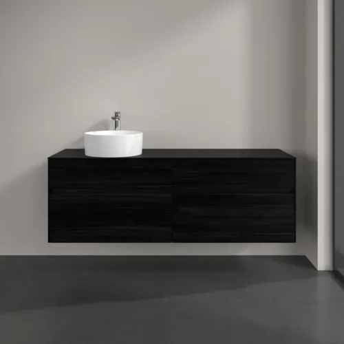 VILLEROY BOCH Toaletní skříňka Collaro, 4 výsuvy, 1600 x 548 x 500 mm, černý dub / černý dub #C05000AB, obrázek 3