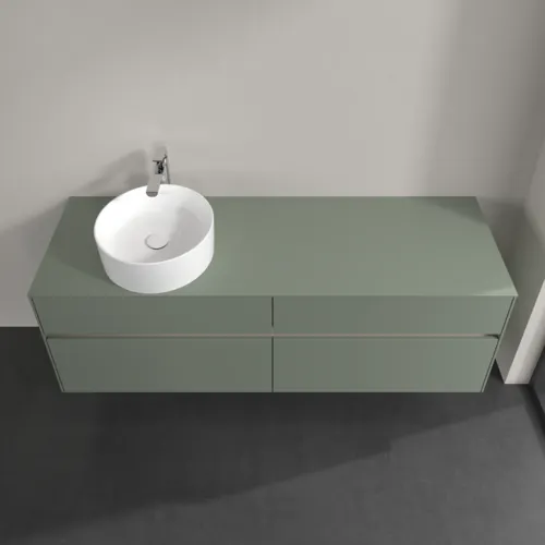 VILLEROY BOCH Toaletní skříňka Collaro, 4 výsuvy, 1600 x 548 x 500 mm, Soft Green / Soft Green #C05000AF, obrázek 4