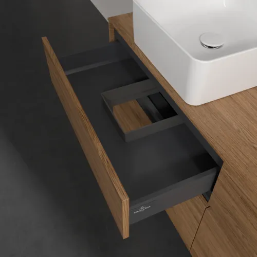 VILLEROY BOCH Toaletní skříňka Collaro, 4 výsuvy, 1400 x 548 x 500 mm, dub Kansas #C04600RH, obrázek 7