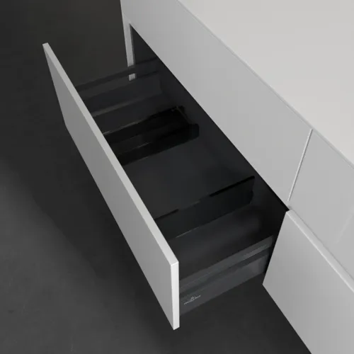 VILLEROY BOCH Toaletní skříňka Collaro, 4 výsuvy, 1600 x 548 x 500 mm, lesklá bílá / lesklá bílá #C05100DH, obrázek 6