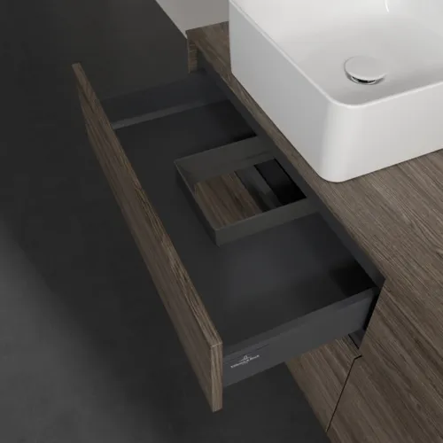VILLEROY BOCH Toaletní skříňka Collaro, 4 výsuvy, 1400 x 548 x 500 mm, dub kamenný #C04600RK, obrázek 7