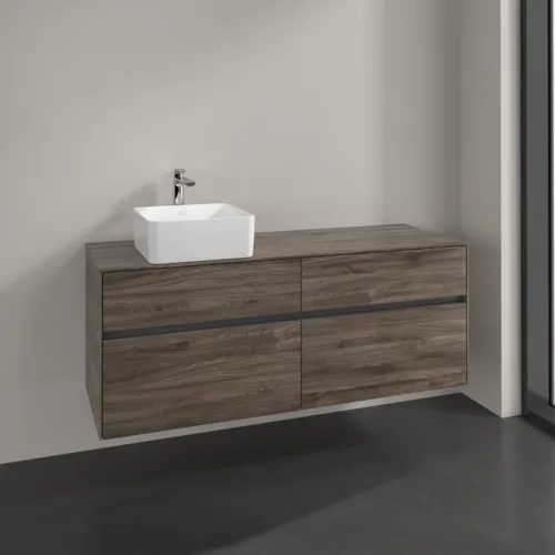 VILLEROY BOCH Toaletní skříňka Collaro, 4 výsuvy, 1400 x 548 x 500 mm, dub kamenný #C04600RK, obrázek 2