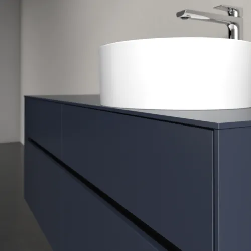 VILLEROY BOCH Toaletní skříňka Collaro, 4 zásuvky, 1400 x 548 x 500 mm, Marine Blue / Marine Blue #C04700VQ, obrázek 5