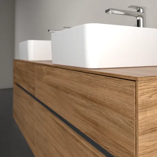 VILLEROY BOCH Toaletní skříňka Collaro, 4 výsuvy, 1600 x 548 x 500 mm, dub Kansas #C05200RH, obrázek 5