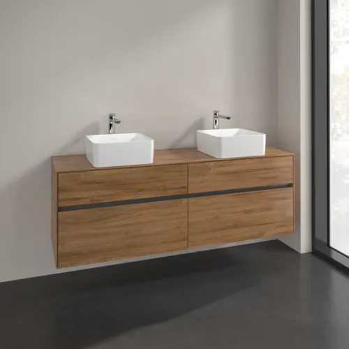 VILLEROY BOCH Toaletní skříňka Collaro, 4 výsuvy, 1600 x 548 x 500 mm, dub Kansas #C05200RH, obrázek 2