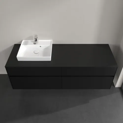 VILLEROY BOCH Toaletní skříňka Collaro, 4 výsuvy, 1600 x 548 x 500 mm, Volcano Black / Volcano Black #C07800VL, obrázek 4