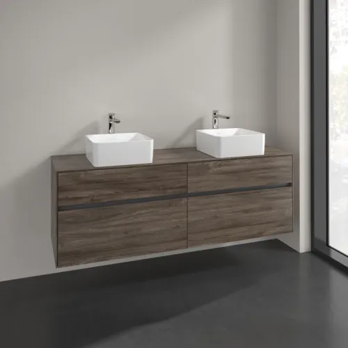 VILLEROY BOCH Toaletní skříňka Collaro, 4 výsuvy, 1600 x 548 x 500 mm, dub kamenný #C05200RK, obrázek 2
