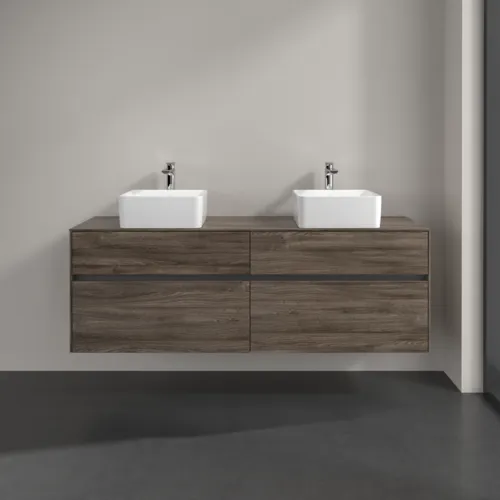 VILLEROY BOCH Toaletní skříňka Collaro, 4 výsuvy, 1600 x 548 x 500 mm, dub kamenný #C05200RK, obrázek 3