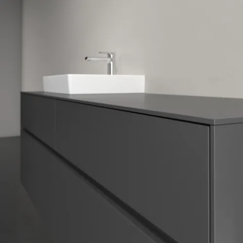 VILLEROY BOCH Toaletní skříňka Collaro, 4 výsuvy, 1600 x 548 x 500 mm, grafitová / grafitová #C07800VR, obrázek 5