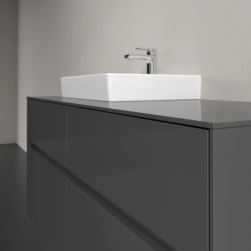 VILLEROY BOCH Collaro toaletní skříňka, s osvětlením, 4 výsuvy, 1200 x 548 x 500 mm, lesklá šedá / lesklá šedá #C071B0FP, obrázek 6