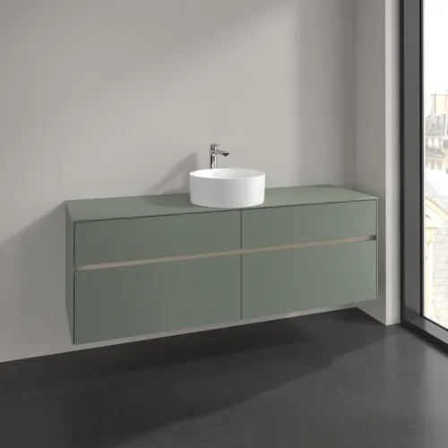 VILLEROY BOCH Toaletní skříňka Collaro, 4 výsuvy, 1600 x 548 x 500 mm, Soft Green / Soft Green #C04900AF, obrázek 2