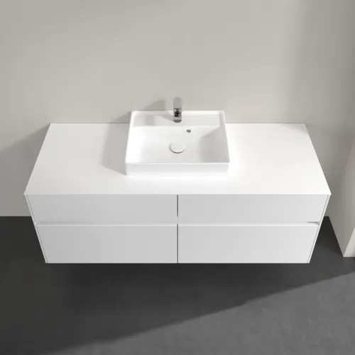 VILLEROY BOCH Toaletní skříňka Collaro, 4 výsuvy, 1400 x 548 x 500 mm, lesklá bílá / lesklá bílá #C07300DH, obrázek 4