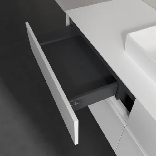 VILLEROY BOCH Toaletní skříňka Collaro, 4 výsuvy, 1400 x 548 x 500 mm, lesklá bílá / lesklá bílá #C07300DH, obrázek 7
