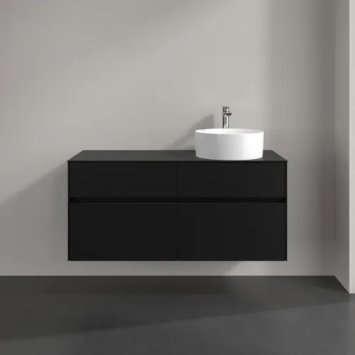 VILLEROY BOCH Toaletní skříňka Collaro, s osvětlením, 4 výsuvy, 1200 x 548 x 500 mm, Volcano Black / Volcano Black #C043B0VL, obrázek 3