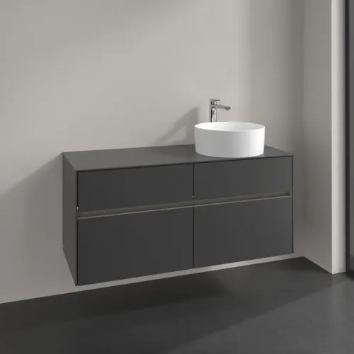 VILLEROY BOCH Collaro toaletní skříňka, s osvětlením, 4 výsuvy, 1200 x 548 x 500 mm, Grafit / Grafit #C043B0VR, obrázek 2