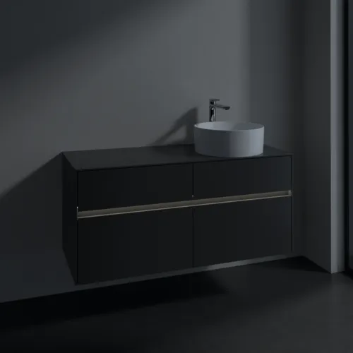 VILLEROY BOCH Collaro toaletní skříňka, s osvětlením, 4 výsuvy, 1200 x 548 x 500 mm, Grafit / Grafit #C043B0VR, obrázek 5
