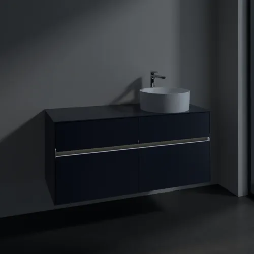 VILLEROY BOCH Toaletní skříňka Collaro, s osvětlením, 4 výsuvy, 1200 x 548 x 500 mm, Marine Blue / Marine Blue #C043B0VQ, obrázek 5