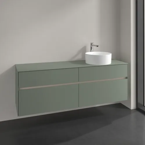 VILLEROY BOCH Toaletní skříňka Collaro, 4 výsuvy, 1600 x 548 x 500 mm, Soft Green / Soft Green #C05100AF, obrázek 2