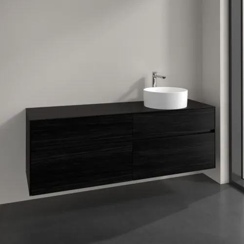 VILLEROY BOCH Toaletní skříňka Collaro, 4 výsuvy, 1600 x 548 x 500 mm, černý dub / černý dub #C05100AB, obrázek 2