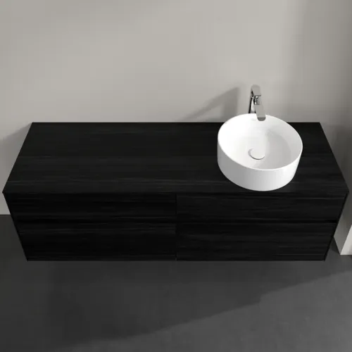VILLEROY BOCH Toaletní skříňka Collaro, 4 výsuvy, 1600 x 548 x 500 mm, černý dub / černý dub #C05100AB, obrázek 4