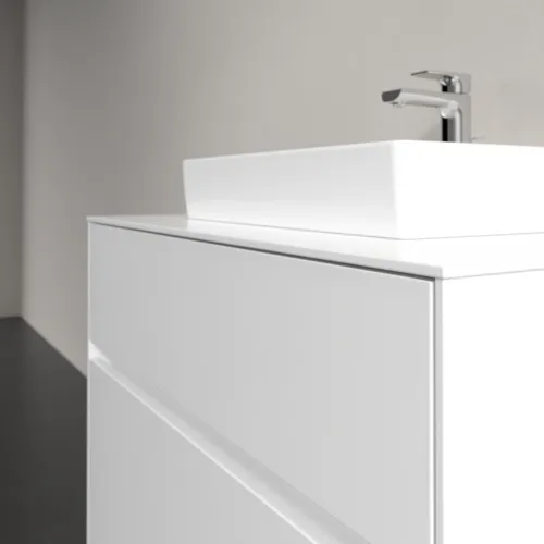 VILLEROY BOCH Toaletní skříňka Collaro, s osvětlením, 2 výsuvy, 800 x 548 x 500 mm, lesklá bílá / lesklá bílá #C069B0DH, obrázek 6