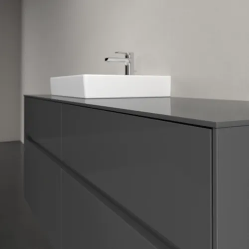 VILLEROY BOCH Toaletní skříňka Collaro, 4 výsuvy, 1400 x 548 x 500 mm, lesklá šedá / lesklá šedá #C07400FP, obrázek 5