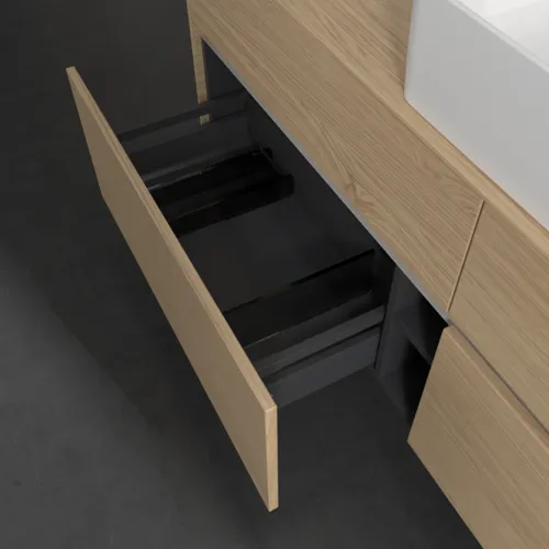 VILLEROY BOCH Toaletní skříňka Collaro, s osvětlením, 4 výsuvy, 1600 x 548 x 500 mm, severský dub / severský dub #C049B0VJ, obrázek 7