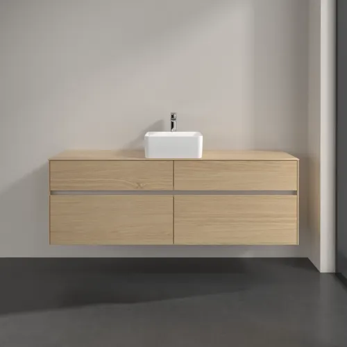 VILLEROY BOCH Toaletní skříňka Collaro, s osvětlením, 4 výsuvy, 1600 x 548 x 500 mm, severský dub / severský dub #C049B0VJ, obrázek 3