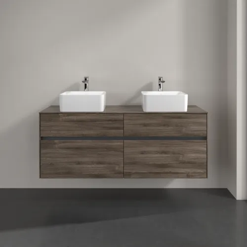 VILLEROY BOCH Umyvadlová skříňka Collaro, s osvětlením, 4 výsuvy, 1400 x 548 x 500 mm, dub kamenný #C048B0RK, obrázek 3