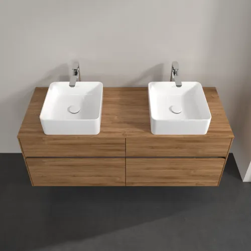 VILLEROY BOCH Toaletní skříňka Collaro, s osvětlením, 4 výsuvy, 1400 x 548 x 500 mm, dub Kansas #C048B0RH, obrázek 4