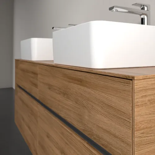 VILLEROY BOCH Toaletní skříňka Collaro, s osvětlením, 4 výsuvy, 1400 x 548 x 500 mm, dub Kansas #C048B0RH, obrázek 6