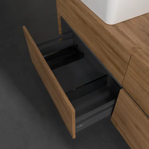 VILLEROY BOCH Toaletní skříňka Collaro, s osvětlením, 4 výsuvy, 1400 x 548 x 500 mm, dub Kansas #C048B0RH, obrázek 7