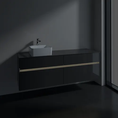 VILLEROY BOCH Toaletní skříňka Collaro, s osvětlením, 4 výsuvy, 1600 x 548 x 500 mm, lesklá šedá / lesklá šedá #C050B0FP, obrázek 5