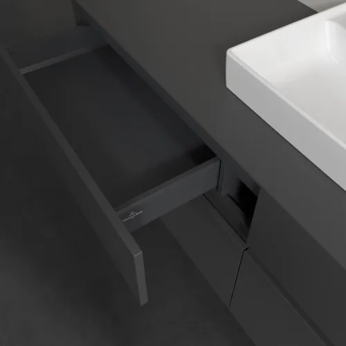 VILLEROY BOCH Toaletní skříňka Collaro, s osvětlením, 4 výsuvy, 1600 x 548 x 500 mm, Grafit / Grafit #C077B0VR, obrázek 8
