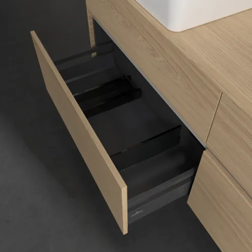 VILLEROY BOCH Toaletní skříňka Collaro, 4 výsuvy, 1600 x 548 x 500 mm, severský dub / severský dub #C05200VJ, obrázek 6