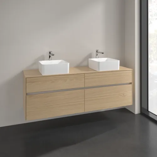 VILLEROY BOCH Toaletní skříňka Collaro, 4 výsuvy, 1600 x 548 x 500 mm, severský dub / severský dub #C05200VJ, obrázek 2