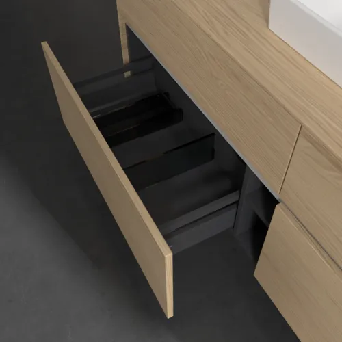 VILLEROY BOCH Toaletní skříňka Collaro, s osvětlením, 4 výsuvy, 1600 x 548 x 500 mm, severský dub / severský dub #C077B0VJ, obrázek 7