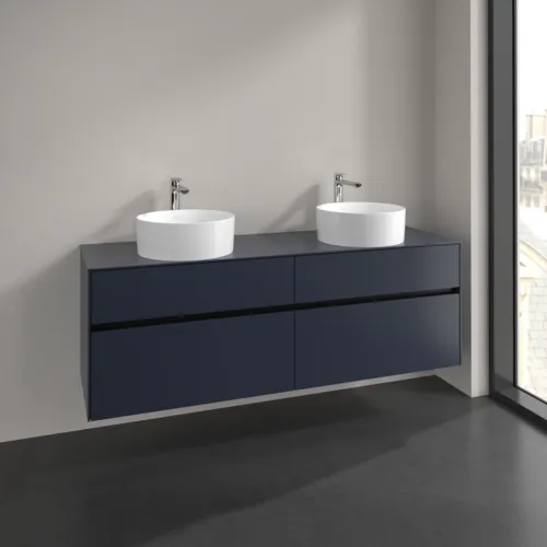 VILLEROY BOCH Toaletní skříňka Collaro, 4 výsuvy, 1600 x 548 x 500 mm, Marine Blue / Marine Blue #C05200VQ, obrázek 2