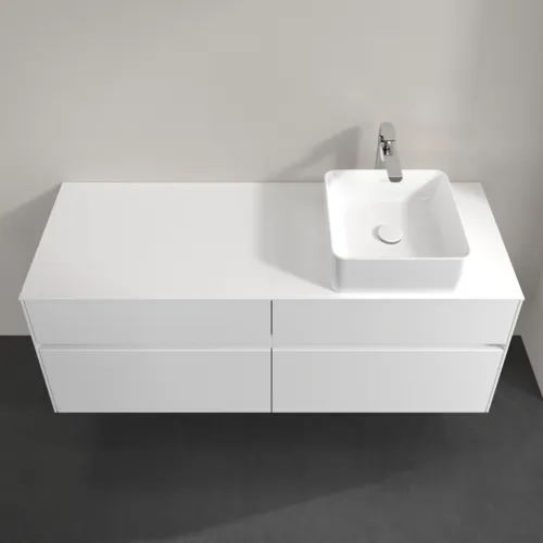 VILLEROY BOCH Toaletní skříňka Collaro, 4 výsuvy, 1400 x 548 x 500 mm, lesklá bílá / lesklá bílá #C04700DH, obrázek 4