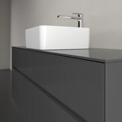 VILLEROY BOCH Toaletní skříňka Collaro, s osvětlením, 4 výsuvy, 1400 x 548 x 500 mm, lesklá šedá / lesklá šedá #C045B0FP, obrázek 6