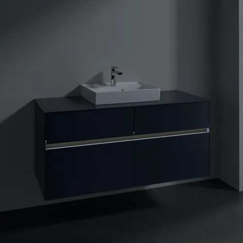 VILLEROY BOCH Toaletní skříňka Collaro, s osvětlením, 4 výsuvy, 1200 x 548 x 500 mm, Marine Blue / Marine Blue #C070B0VQ, obrázek 5
